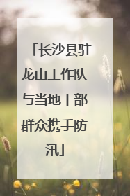 长沙县驻龙山工作队与当地干部群众携手防汛