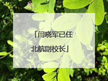 闫晓军已任北航副校长