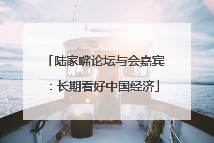陆家嘴论坛与会嘉宾：长期看好中国经济