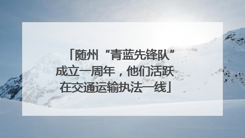随州“青蓝先锋队”成立一周年，他们活跃在交通运输执法一线