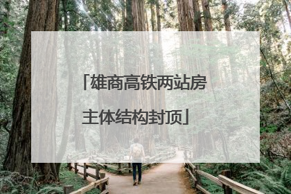 雄商高铁两站房主体结构封顶