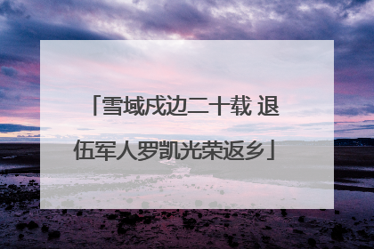 雪域戍边二十载 退伍军人罗凯光荣返乡