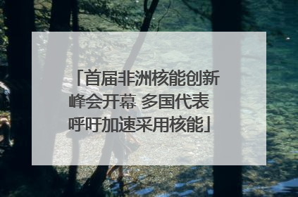 首届非洲核能创新峰会开幕 多国代表呼吁加速采用核能