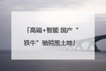 高端+智能 国产“铁牛”驰骋黑土地
