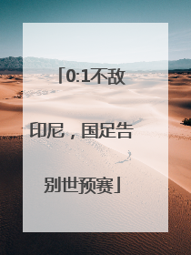 0:1不敌印尼，国足告别世预赛