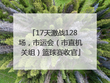 17天激战128场，市运会（市直机关组）篮球赛收官