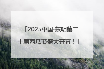 2025中国·东明第二十届西瓜节盛大开幕！