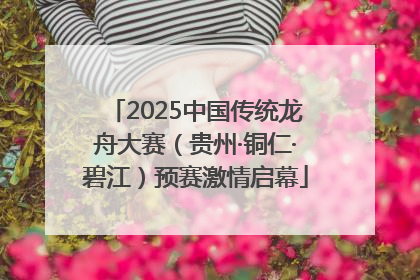 2025中国传统龙舟大赛（贵州·铜仁·碧江）预赛激情启幕