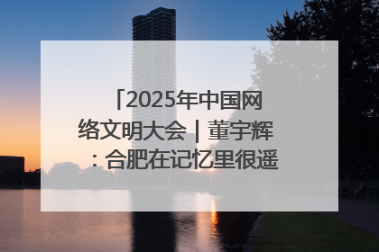 2025年中国网络文明大会｜董宇辉：合肥在记忆里很遥远也很亲切