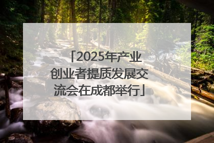 2025年产业创业者提质发展交流会在成都举行