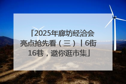 2025年廊坊经洽会亮点抢先看（三）丨6街16巷，邀你逛市集