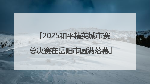2025和平精英城市赛总决赛在岳阳市圆满落幕