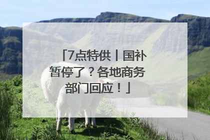 7点特供丨国补暂停了？各地商务部门回应！